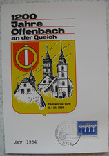 Jahresblatt Jahrgang 1934 und 1965 - Ausgabe Jubiläum 1200 Jahre Offenbach