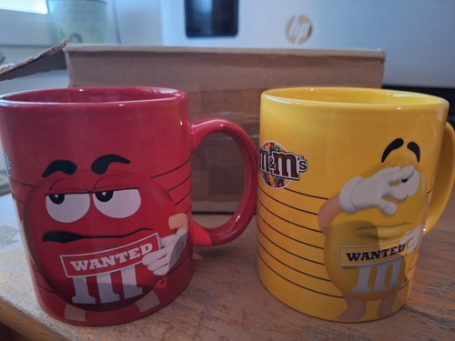 Kaffeetassen rot und gelb - m&m,