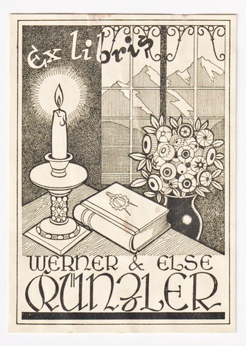 Exlibris werner und else - exlibris,