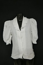 Gr.38 Trachtenbluse weiß