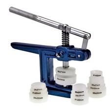 Pressstock für Gehäuse und Gläser zwölf Einsätze Glaspresse Uhrmacherwerkzeug