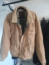 Cordjacke Wrangler XXL Truckerjacke mit Karofutter Westernjacke Vintagejacke