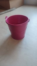 10x Deko Eimer PINK Blumentopf