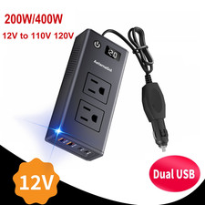 200W Power Inverter DC 12V to