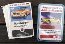 2 Quartette,Sportwagen +Japanische Auto Asse,beide komplett teilw.Top-Zustand.