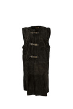 Mytholon Bowen Waffenrock Wildleder Schwarz S/M Larp Mittelalter #18422