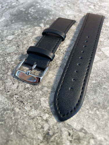 Uhrenarmband echtleder schwarz - uhrenarmband,