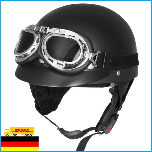Schwarz motorrad helm retro - helm,