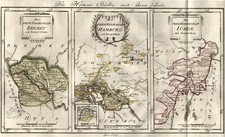 Hansestädte Original Kupferstich Landkarte Reilly 1791