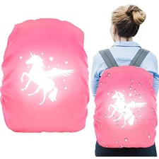 Schulranzen Regenschutz Regenhülle Reflektor  Einhorn Kinderschutz Rucksack