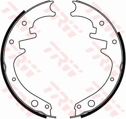 Trw bremsbackensatz gs8412 - bremsbackensatz,