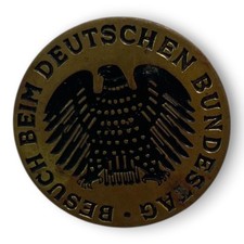 Pin Besuch beim Deutschen Bundestag Anstecker Bundesadler Abzeichen Politik