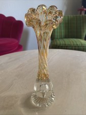 Murano Glass Vase Orange/Grün