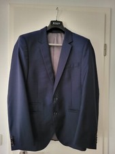 Anzug Slim Fit Gr. 46 / 48 in Blau von Wormland  100% Schurwolle 1 Mal getragen