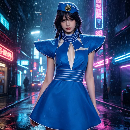 Flight attendant cosplay - flight,