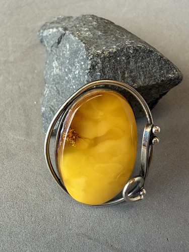 Vintage silber brosche mit - brosche,
