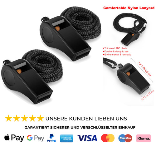 Trillerpfeife mit umhängeband - mit,