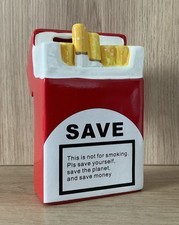 Deko Spardose Sparbüchse Zigarettenschachtel Keramik Abstrakt Money Bank 