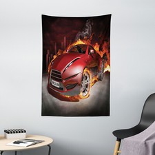 Autos Wandteppich Burnout Reifen Sport Auto