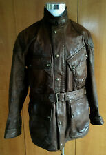 Belstaff Panther Ralph Lauren Leder Motorrad Jacke - Cognac - Medium - UVP 1.250£