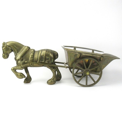 Messing figur pferd mit - messing,