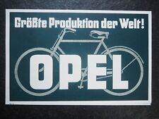 Opel , Fahrräder , Größte Produktion der Welt , Alte Reklame, 1928 , (A18)