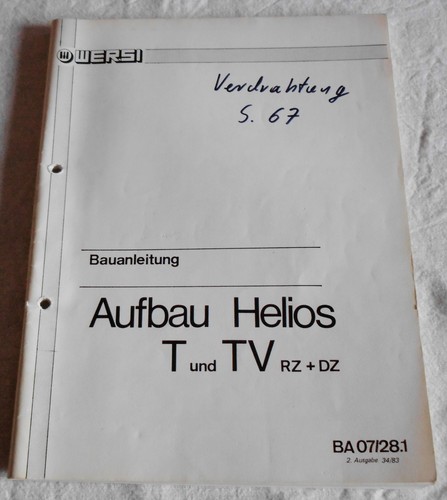Wersi aufbauanleitung helios - wersi,