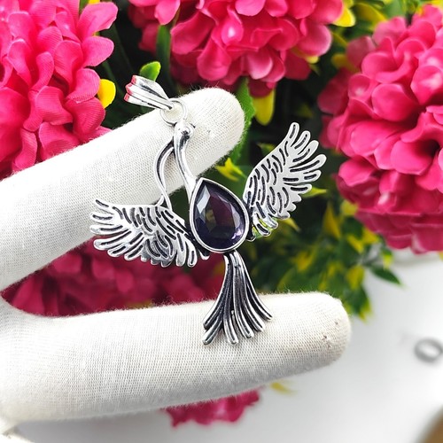 Handgefertigter lila amethyst - handgefertigter,