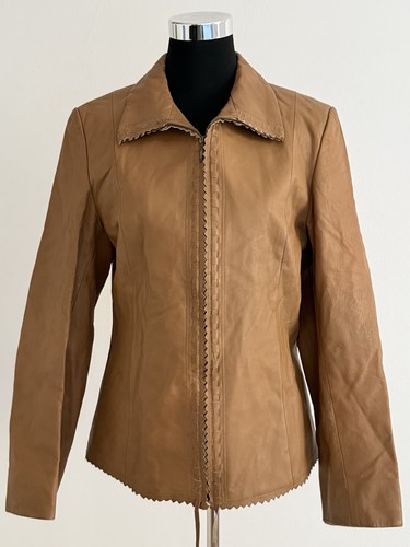 Damen echtlederjacke cognac - echtlederjacke,