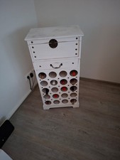 Weinregal Weiss/Holz