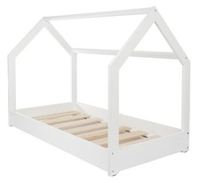 Kinderbett Hausbett Spielbett Abenteuer Einzelbett skandinavisches Design 160x80