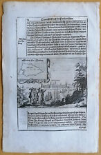 Olearius Original Kupferstich Russland Reise Noteborg Schlüsselburg - 1656