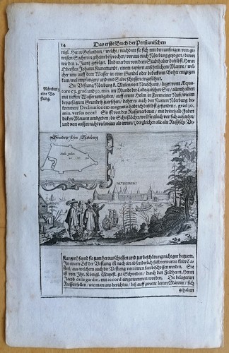 Olearius original kupferstich - olearius,