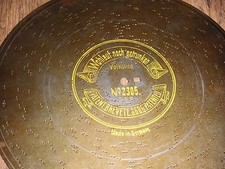 Wohlauf noch getrunken Symphonion Blechplatte 27cm Uhr music box disc 10 5/8"