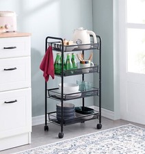 3/4/5 Ebenen Obst Gemüse Aufbewahrung Trolley Regal Organizer Ständer WAGEN Küche