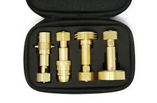 DREHMEISTER LPG Adapter, Gasflaschen Tankadapter EUROPA Set inkl. Etui (W21.8L) 