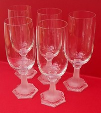 5x Gläser Bier Saft o.a. der Rosenthal Maria Serie mit Mattglasfuß !