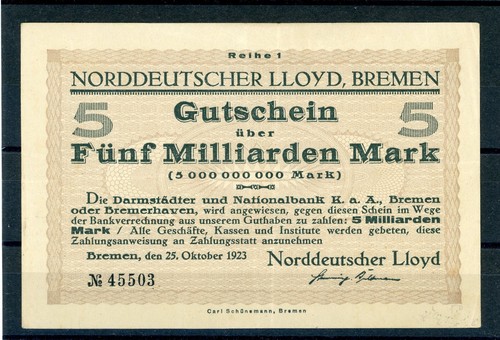 Bremen milliarden mark - milliarden,