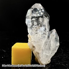 Seltener Herkimer Diamant Quarz mit natürlichen Doppelabschlüssen aus Belutschistan