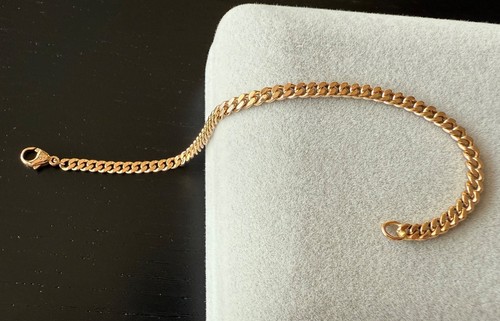 Elegant 750 yellow gold curb - elegant,