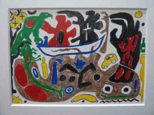 A.R. PENCK - Farbige Druckgraphik "Deutschland aktuell 1993" !!