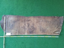 Rindsleder gewachst dunkelbraun-antik 6mm dick Kuhglockenband zur Auswahl