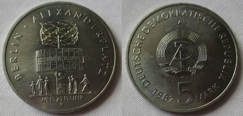 Ddr gedenk münze mark - gedenk, 5