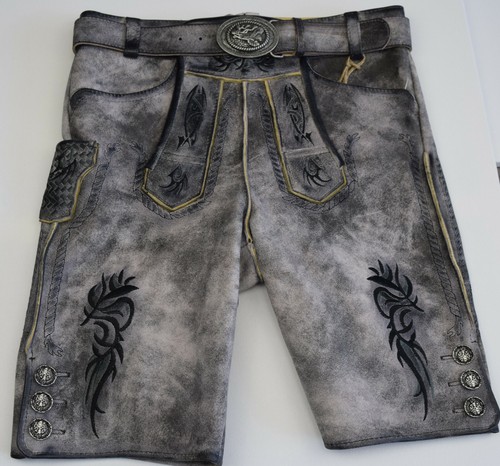 Trachtenlederhose kurz herren - trachtenlederhose,