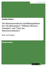 Das Marionettentheater im