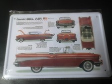 Blechschild Schild 20x30 Chevrolet Bel Air 1955, Info-Bild, Poster, Deko PK3