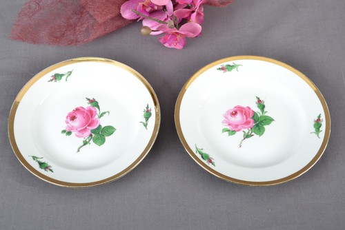 Meissen kuchenteller rote - 2x,