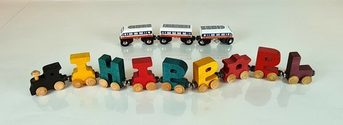 Holz zug buchstabenzug - 2,
