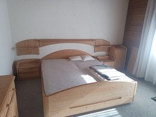 INCASA  Massivholz Schlafzimmer set 9 teilig  massiv natur Bett Schrank