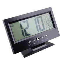 Demenz LCD wecker mit Snooze Datum Temperaturanzeige Tischuhr Wetter kk